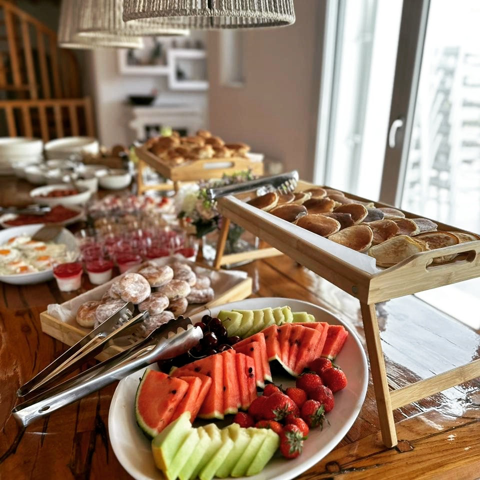 Breakfast and dessert buffet
